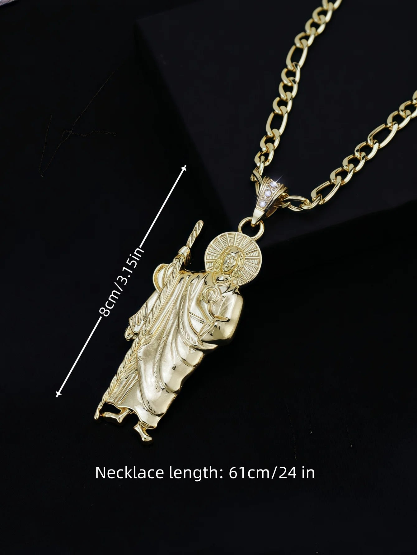 St. Jude Pendant Necklace For Men And Women Durable Eye-Catching Symbol Of Faith Stylish St. Jude Jewelry Perfect Holiday Gift