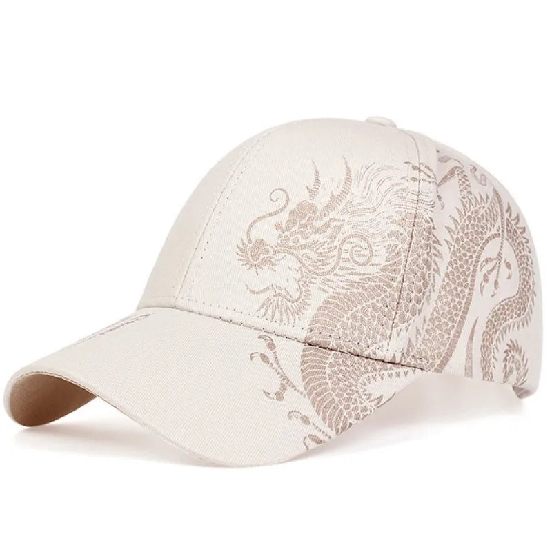 Dragon Pattern Men & Women's Trendy Handsome Peaked Cap Cool Hip Hop Baseball Hat