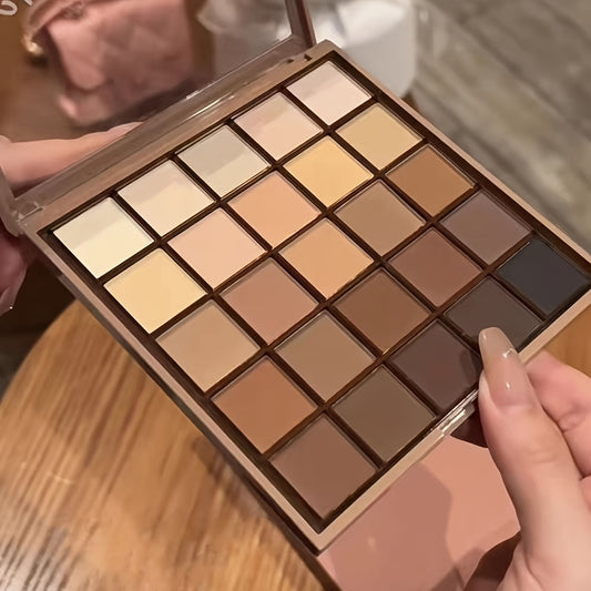 Matte Eyeshadow Palette -Shade- Neutral Grey & Brown Earth Tones, Coffee & Chocolate Inspired Shades with Velvety Finish for Versatile, Natural to Dramatic Makeup Looks