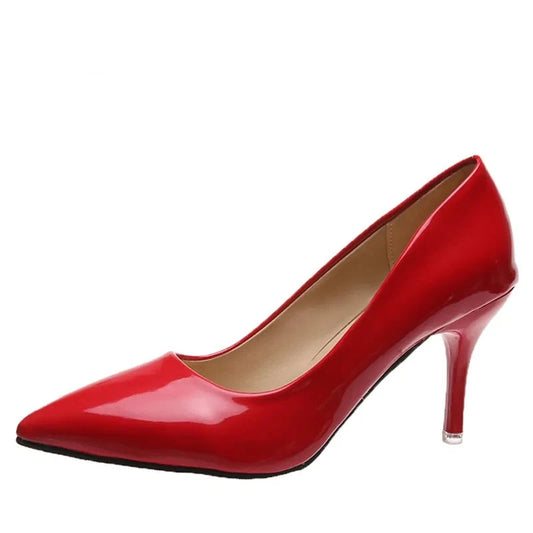 Women's Pumps 7cm Thin Heels  Dress Classic Shoes Super Big Size 49 50 Plus Size