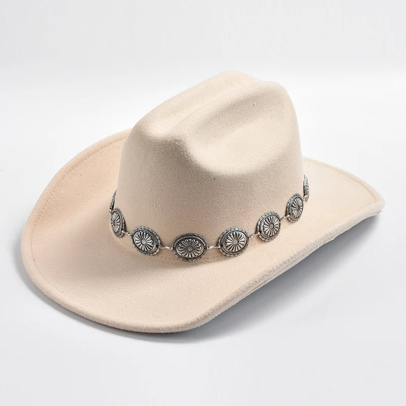 Western Cowboy Hat for Wome Cowgirl Jazz Hats Cap Sombrero Hombre
