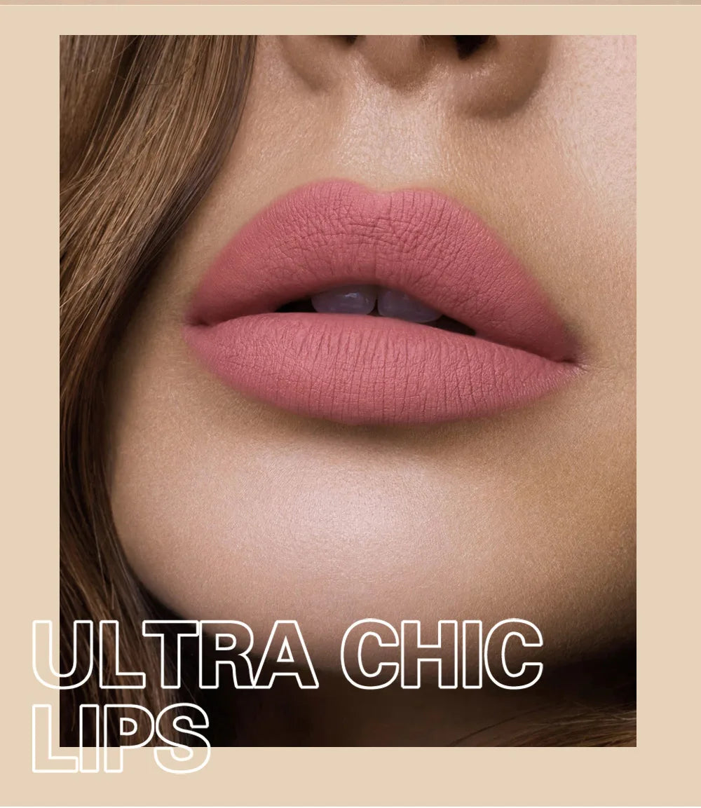 12 Color Matte Liquid Lipstick Kit Non Stick Cup Waterproof Lip Gloss Long Lasting Cosmetics Makeup For Women