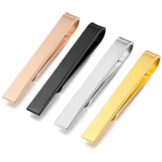 Classic Men Tie Pin Clips Casual Style Tie Clip Fashion Jewelry Exquisite Tie Bar Silver And Gold Color