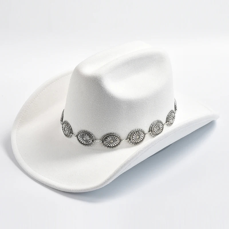 Western Cowboy Hat for Wome Cowgirl Jazz Hats Cap Sombrero Hombre