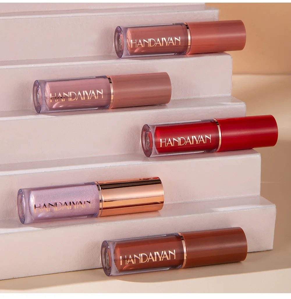 12 Color Matte Liquid Lipstick Kit Non Stick Cup Waterproof Lip Gloss Long Lasting Cosmetics Makeup For Women