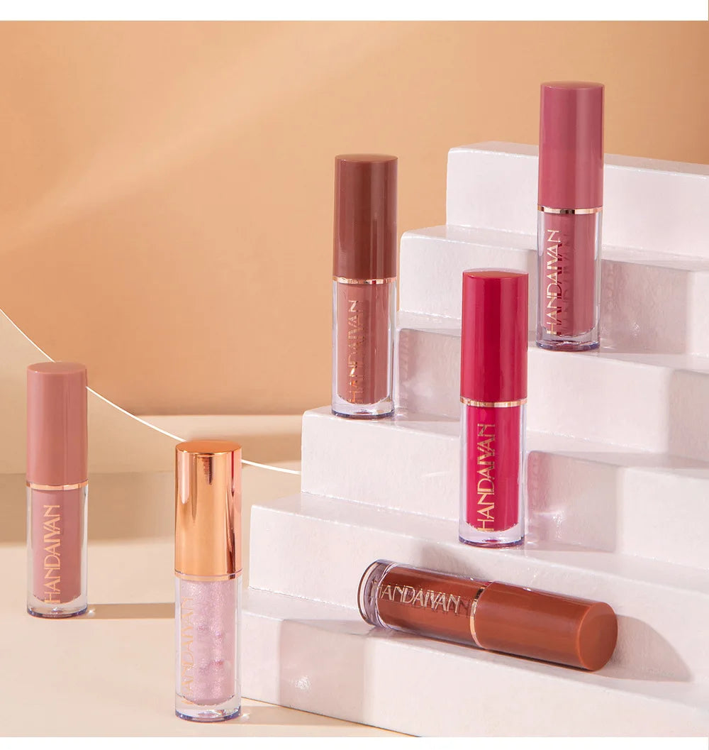 12 Color Matte Liquid Lipstick Kit Non Stick Cup Waterproof Lip Gloss Long Lasting Cosmetics Makeup For Women