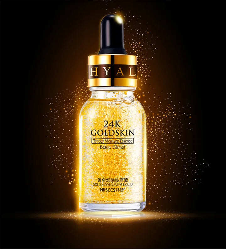 24K Gold Face Serum Hyaluronic Acid Acne Serum Moisturizer Essence Cream Whitening Day Creams Anti Aging Anti Wrinkle Skin Care