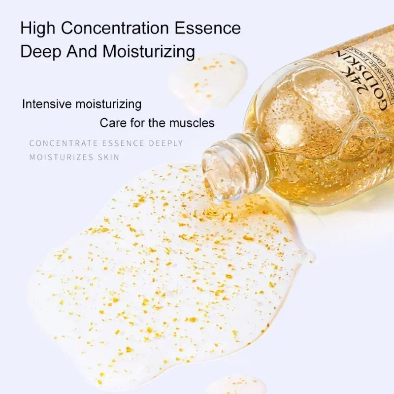 24K Gold Face Serum Hyaluronic Acid Acne Serum Moisturizer Essence Cream Whitening Day Creams Anti Aging Anti Wrinkle Skin Care
