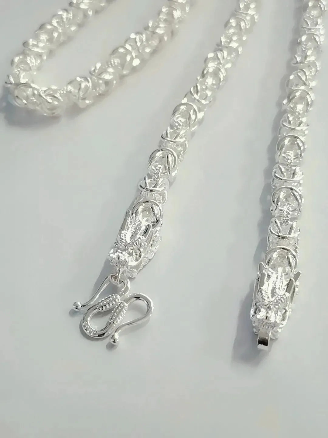 Silver Necklace For Men Or Women 925 Sterling Classic 8mm Round 60cm Charm High Quality Fine Jewelry